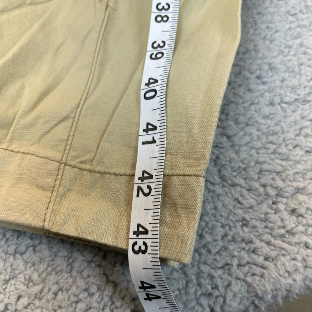 Free People Pants Womens L‎ Begie Ready to Run Cinch-Waist OB1235398 Parchment